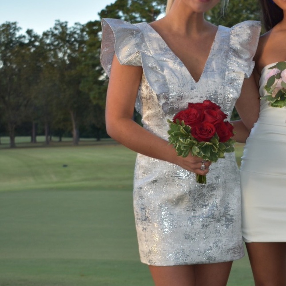 Silver metallic Cocktail dress